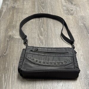 Lug Pacer Studded Gunmetal Crossbody/Shoulder Convertible Bag